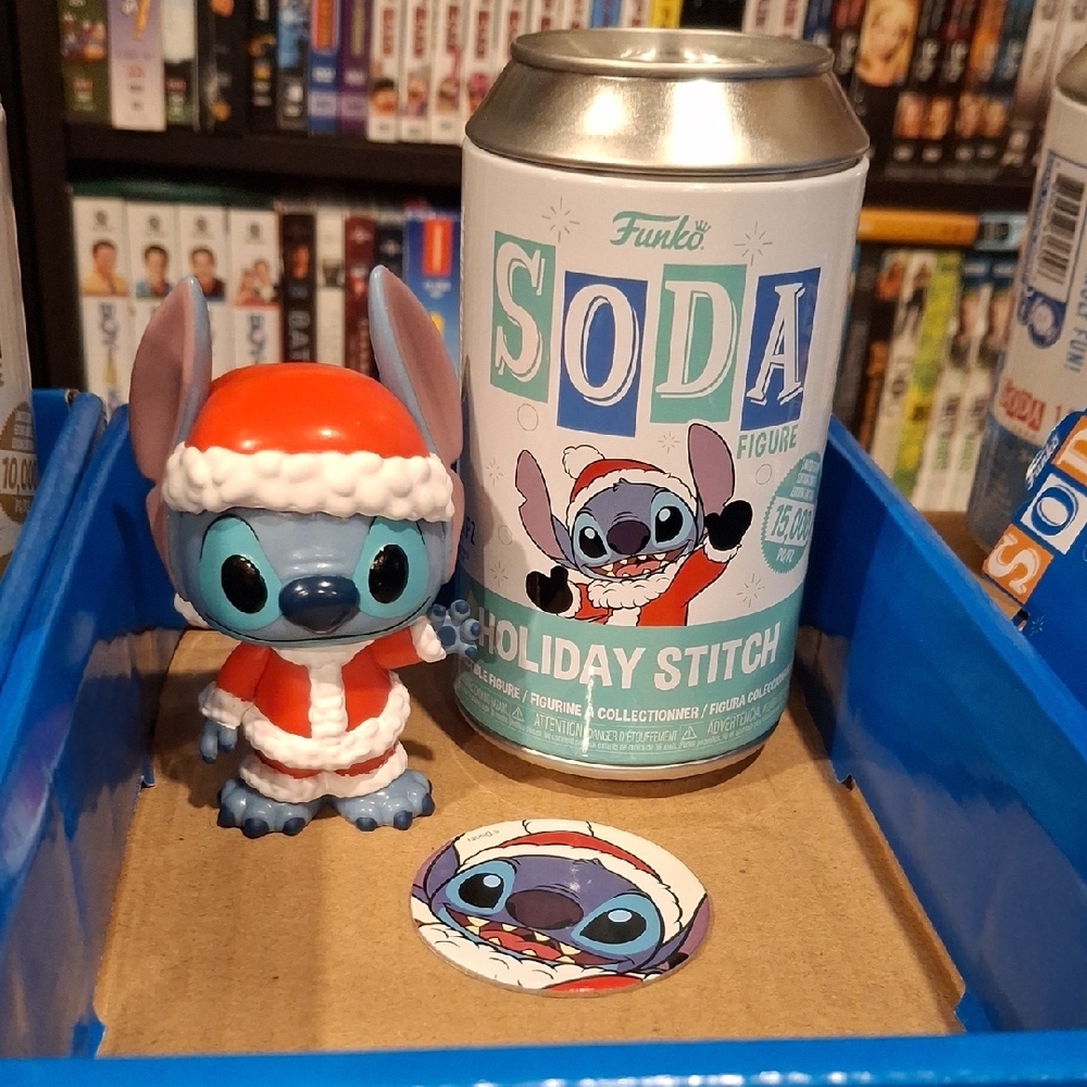 Funko Holiday Stitch Soda Figure - Santa Outfit